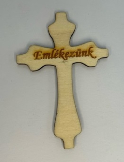 Ozdobný kríž - EMLÉKEZÜNK 8cm