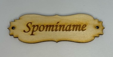 Spomíname - tabuľa 10cm