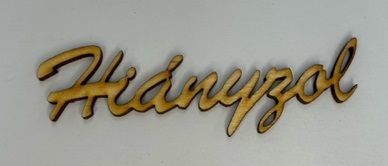 HIÁNYZOL nápis 10cm